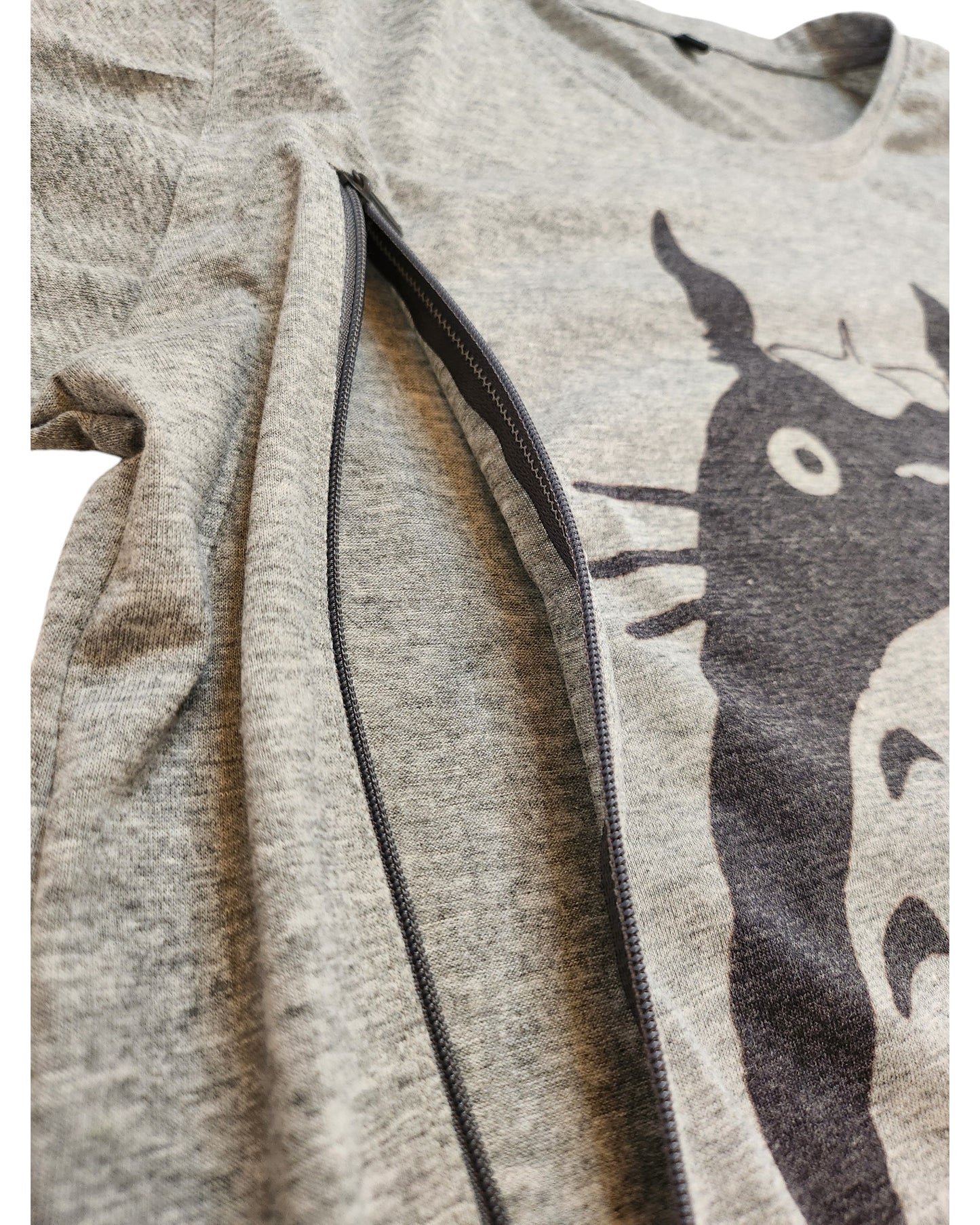 Upcycled Totoro t-shirt L