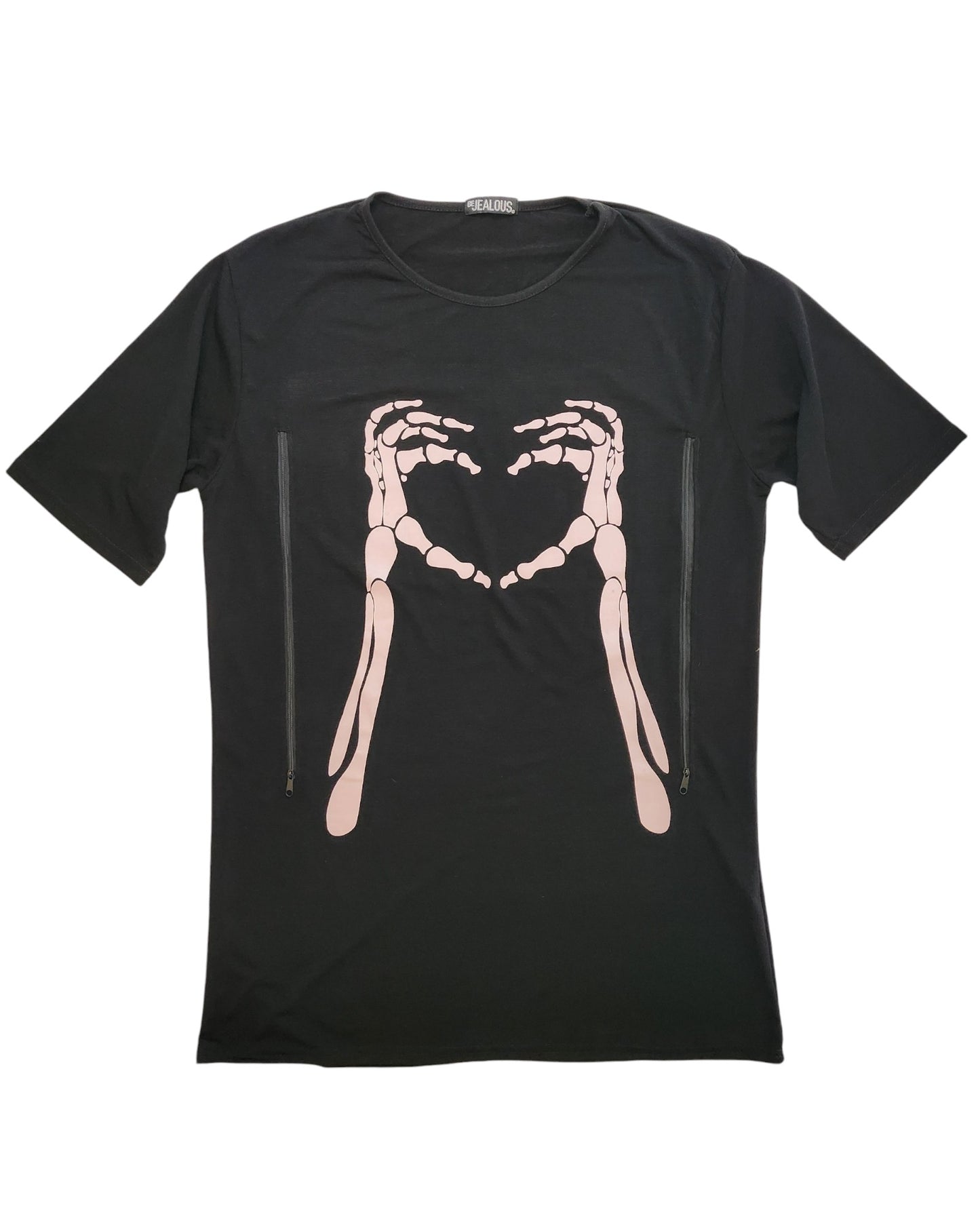 Upcycled Skeleton t-shirt dress UK14/16
