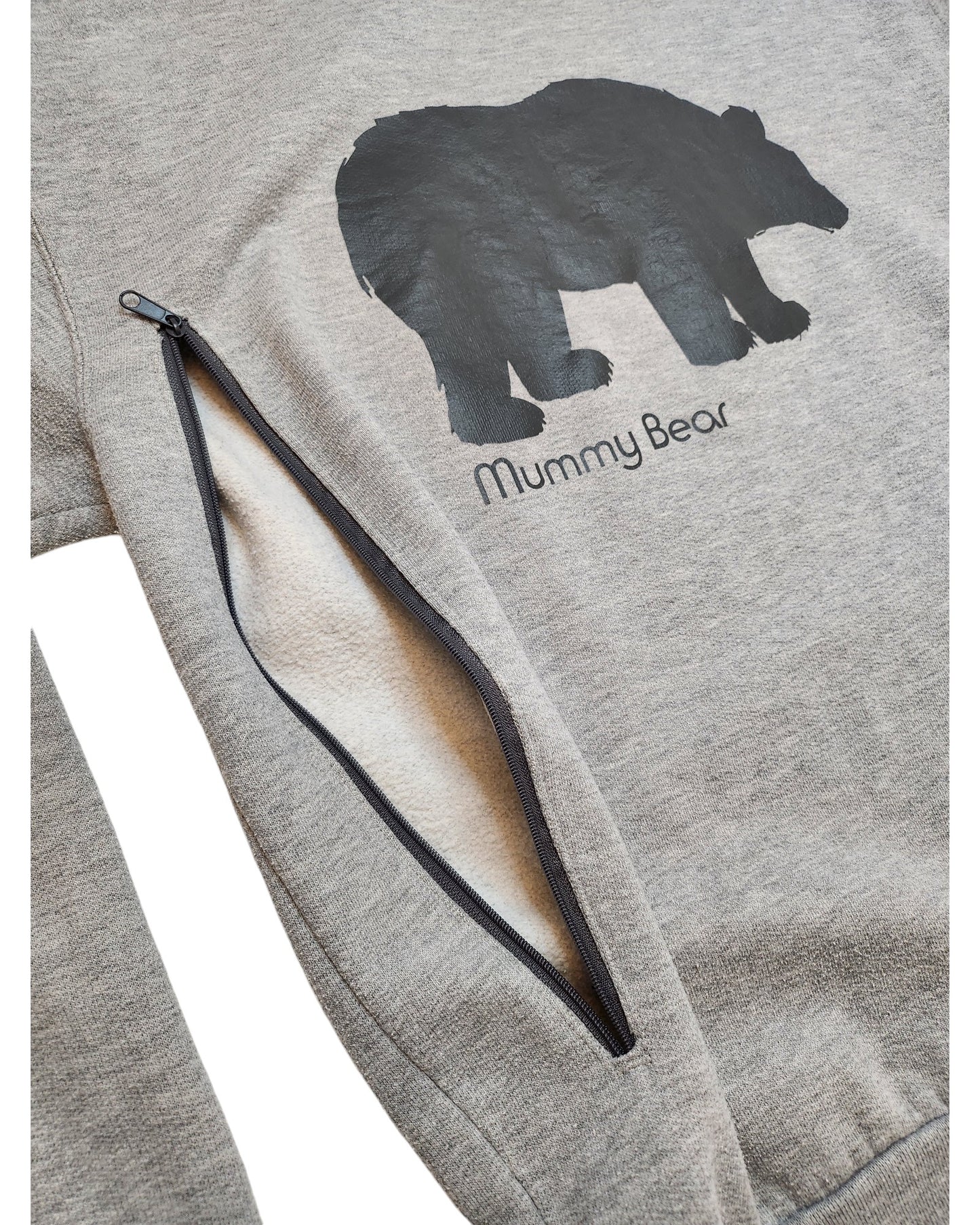 Upcycled Breastfeeding Mama Bear Sweatshirt M