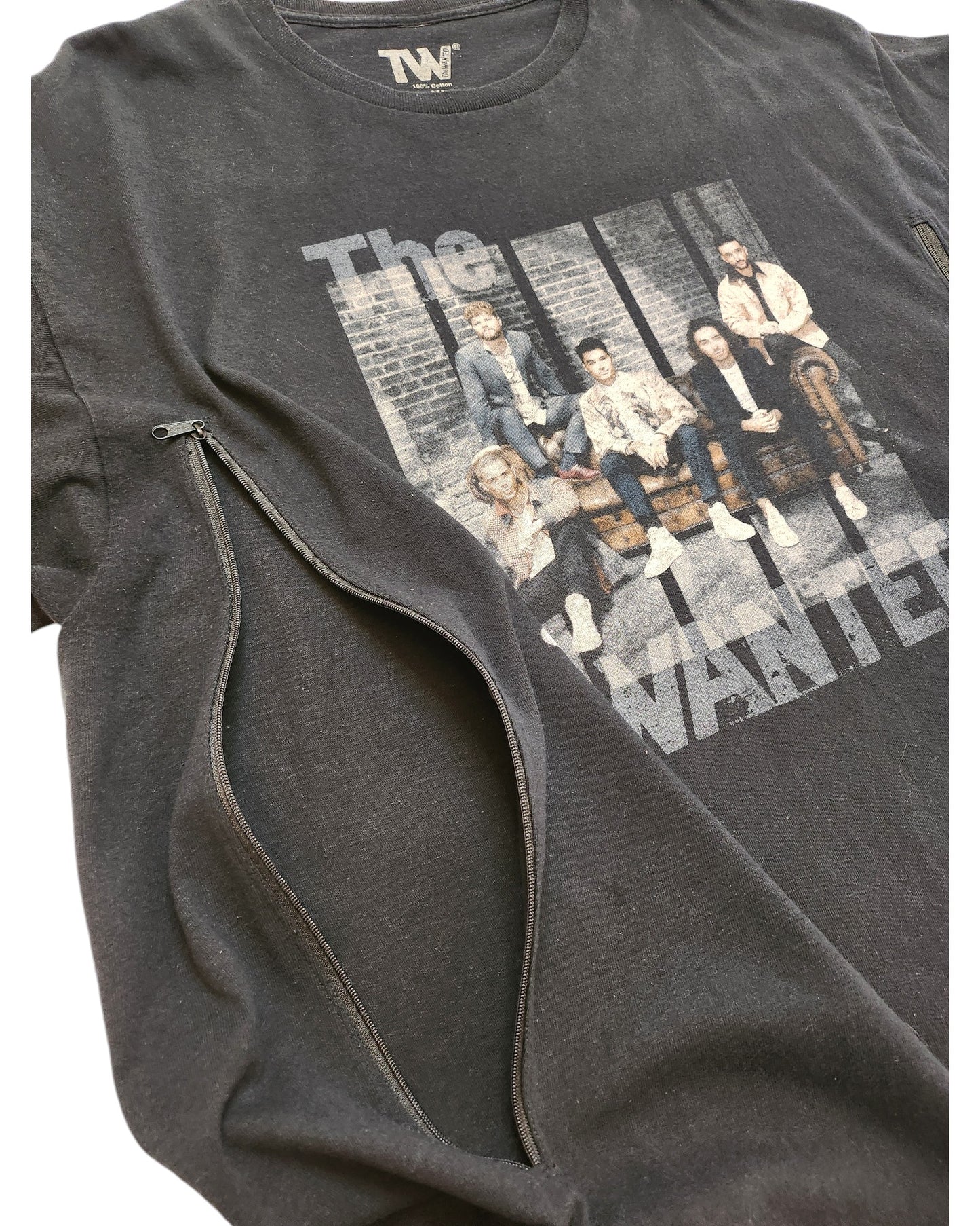 Upcycled Breastfeeding The Wanted t-shirt XL