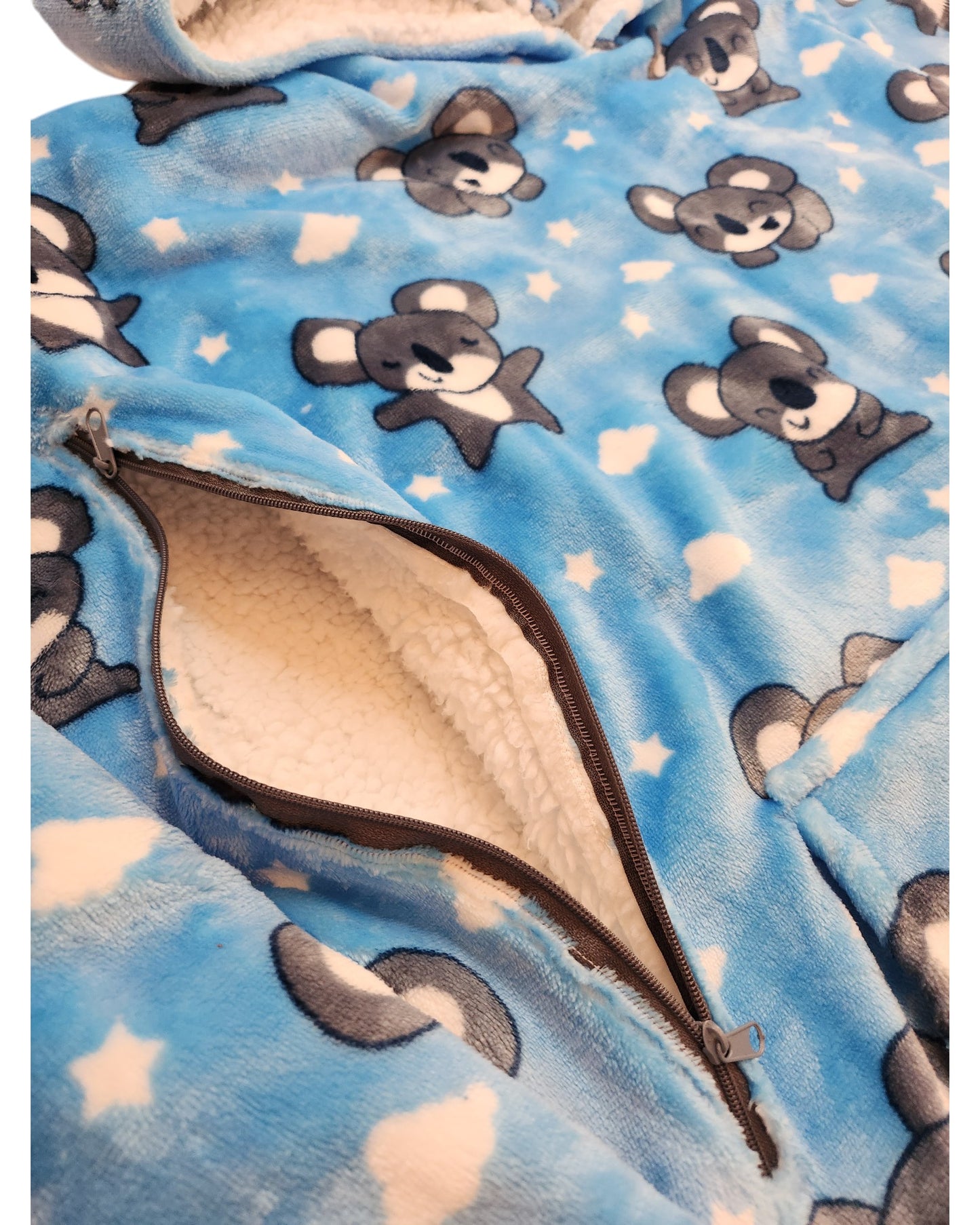 Upcycled Breastfeeding Koala Oodie One Size
