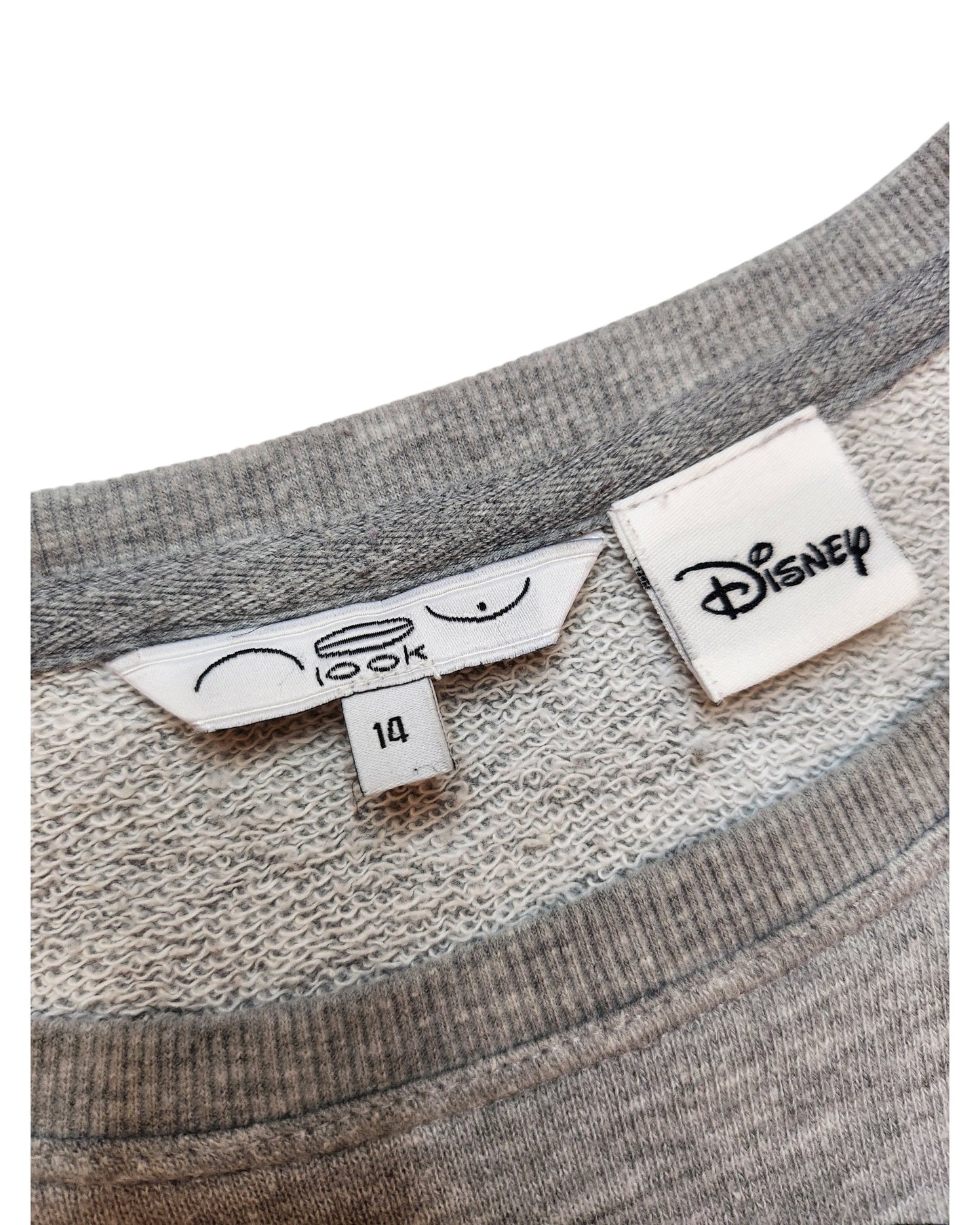 Upcycled Breastfeeding Mickey Mouse Sweatshirt UK14