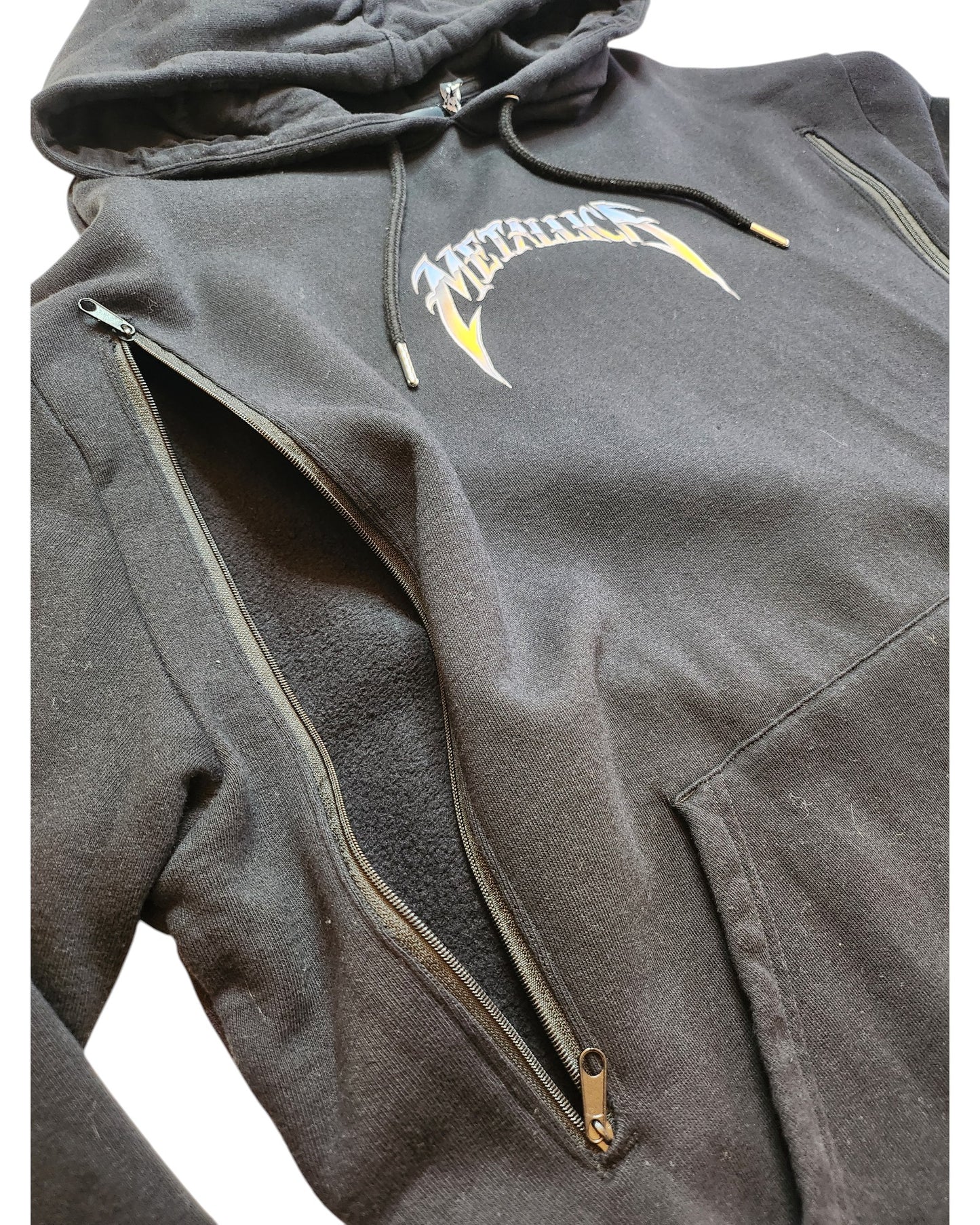 Upcycled Breastfeeding (Nursing) & Pumping Metallica Hoodie M