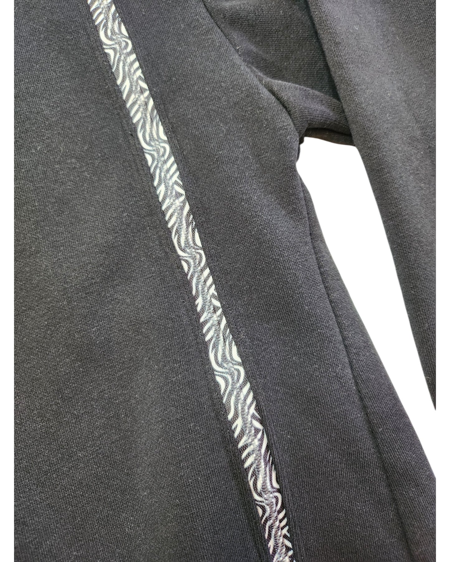 Upcycled Breastfeeding (Nursing) & Pumping Black Zebra Sweatshirt UK20/22