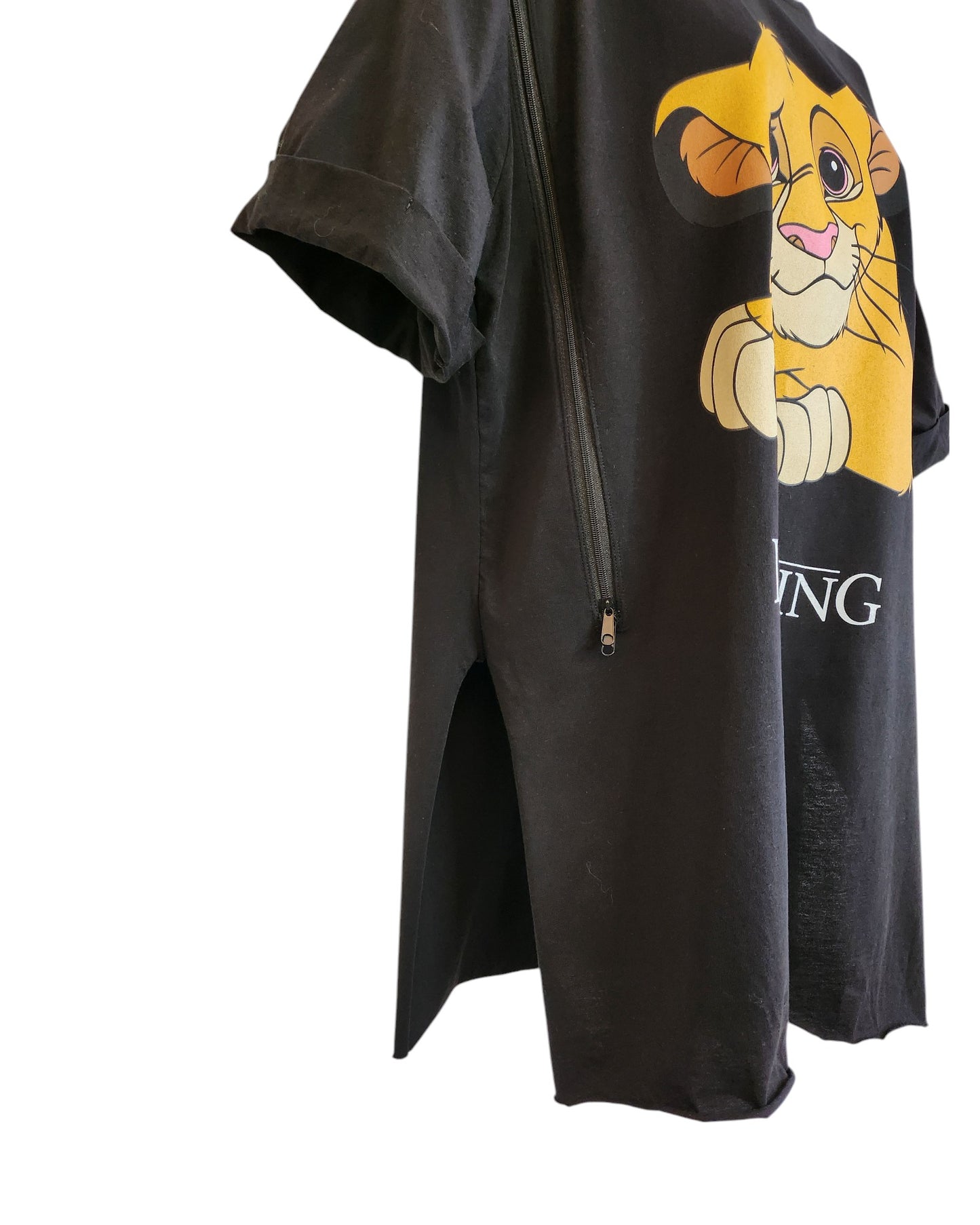 Upcycled Breastfeeding (Nursing) & Pumping Lion King t-shirt Dress L