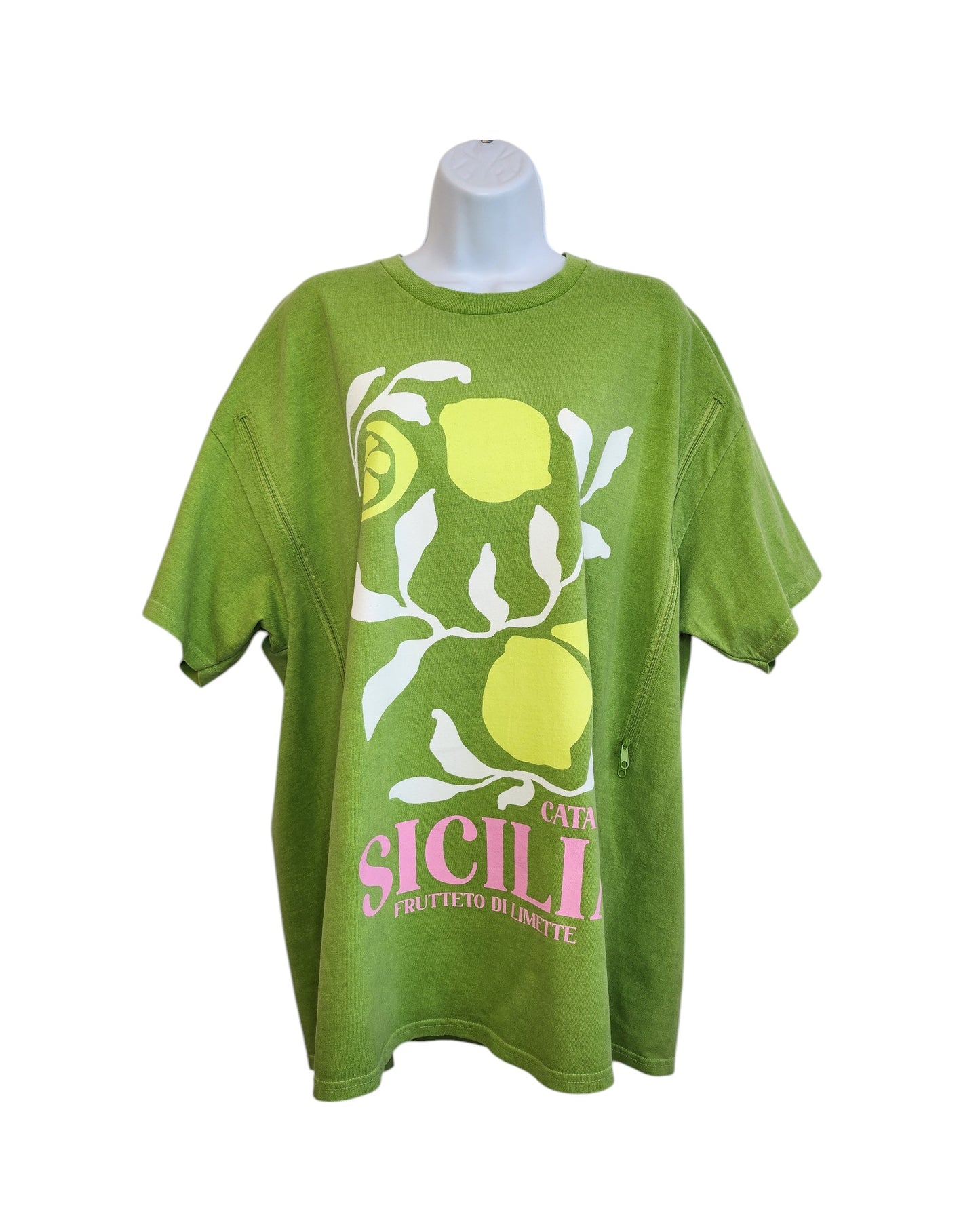 Upcycled Breastfeeding (Nursing) & Pumping Sicilia t-shirt L