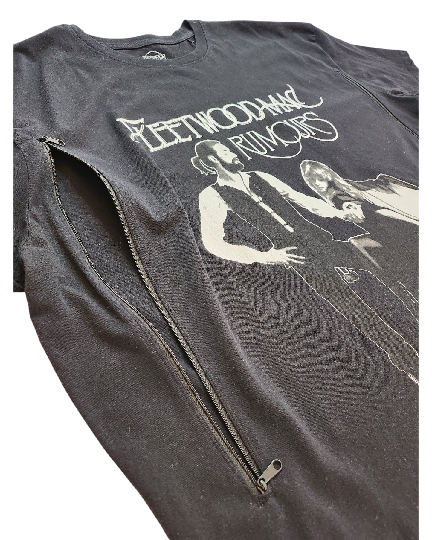 Upcycled Breastfeeding (Nursing) & Pumping Fleetwood Mac Rumours t-shirt 4XL
