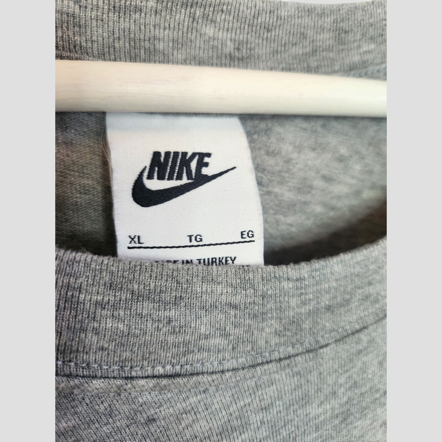 Upcycled Breastfeeding (Nursing) & Pumping Grey Stripe Sleeve Nike t-shirt XL (100273)