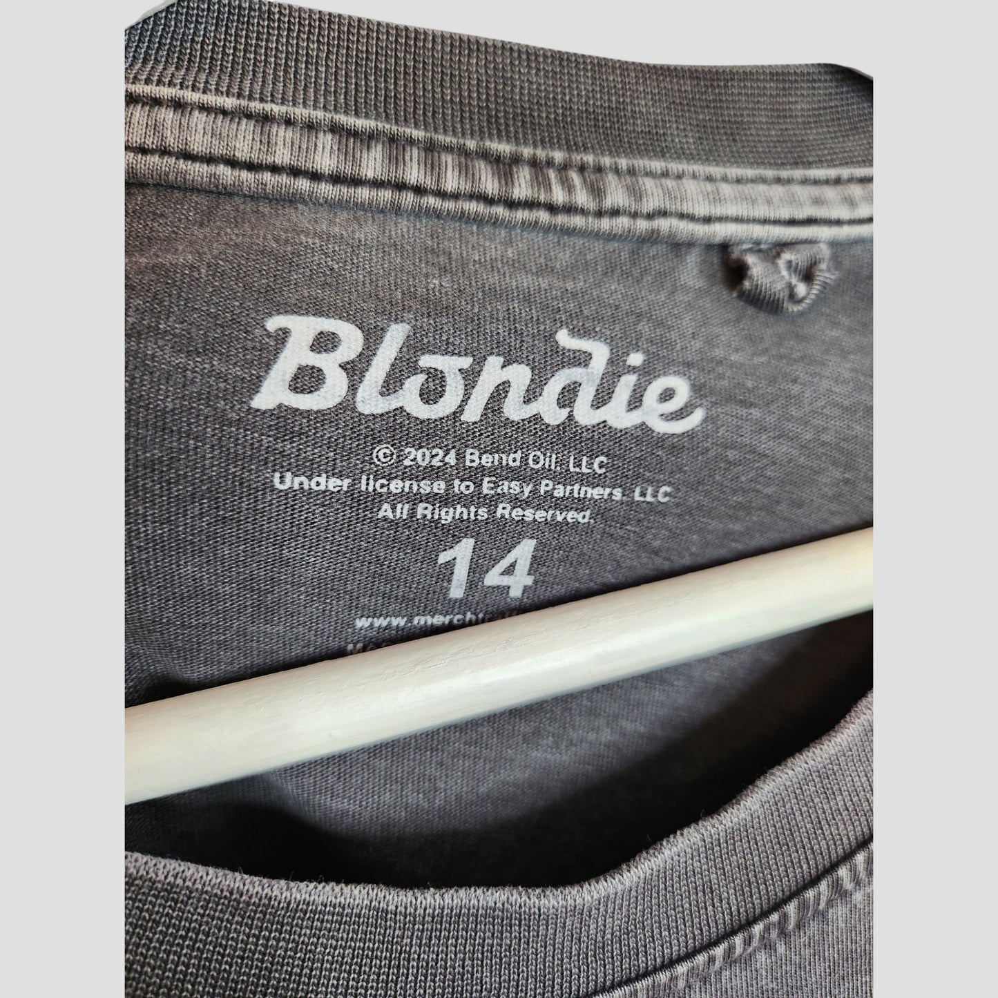 Upcycled Breastfeeding (Nursing) & Pumping Grey Blondie t-shirt UK14 (100288)
