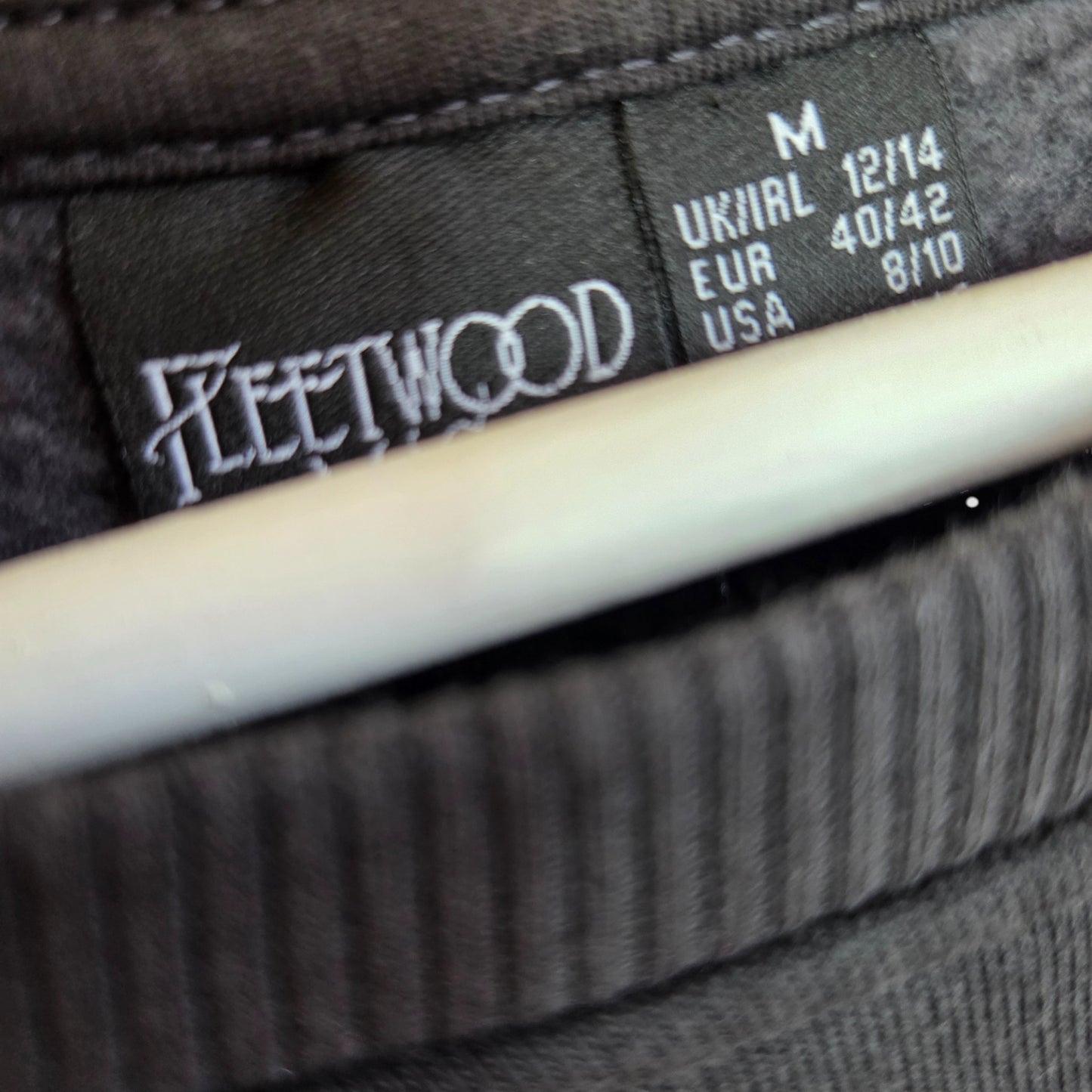 Upcycled Breastfeeding (Nursing) & Pumping Dark Grey Fleetwood Mac Floral Band Sweatshirt M (UK12/14) (100076)