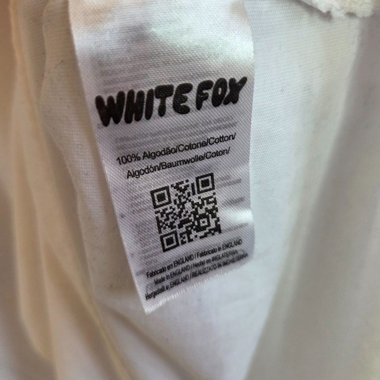 Upcycled Breastfeeding (Nursing) & Pumping White/Pink White Fox t-shirt L (100402)