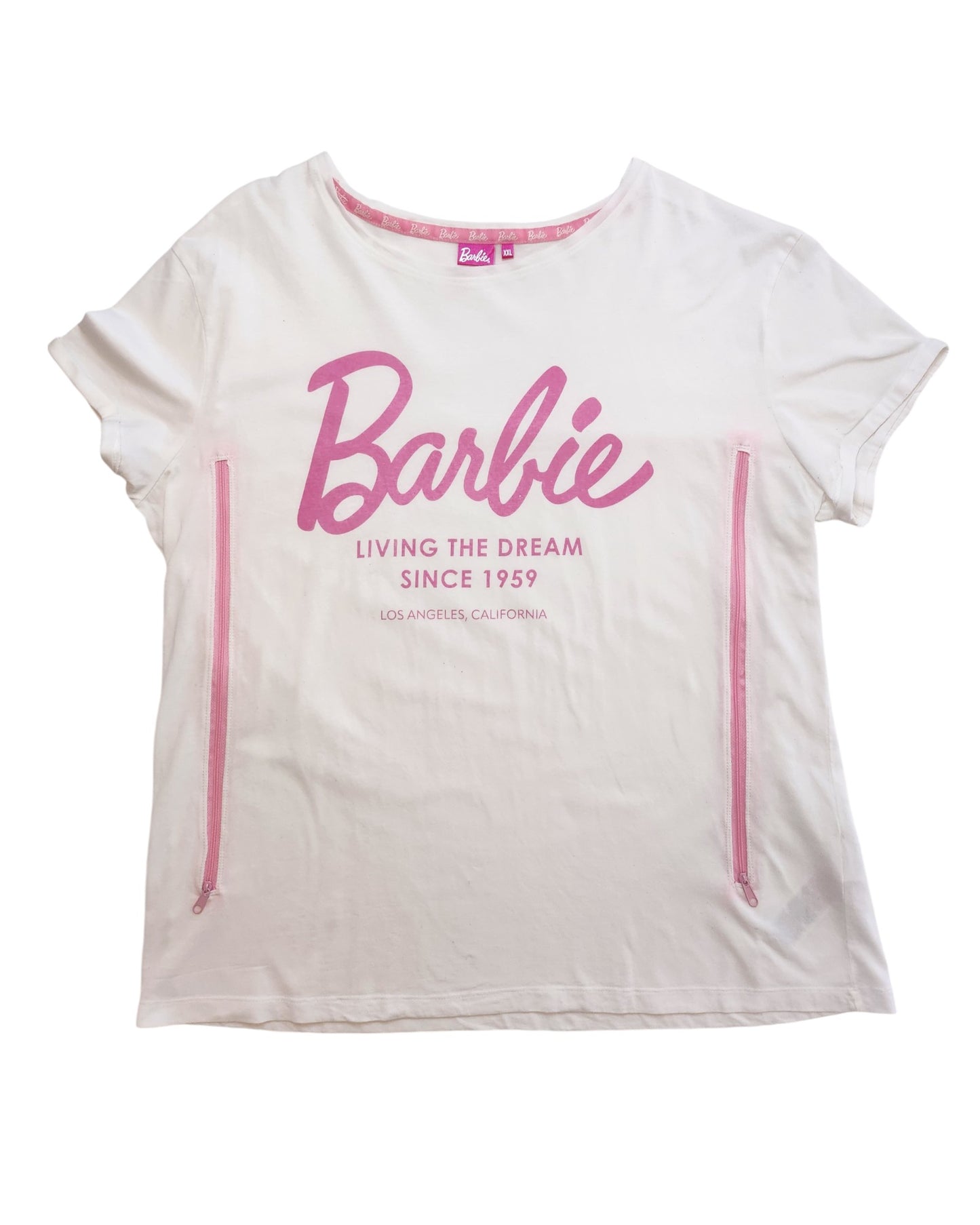 Upcycled Breastfeeding Barbie t-shirt XXL