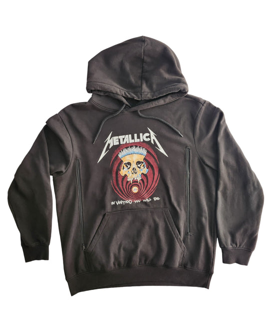 Upcycled Breastfeeding Metallica Hoodie UK12