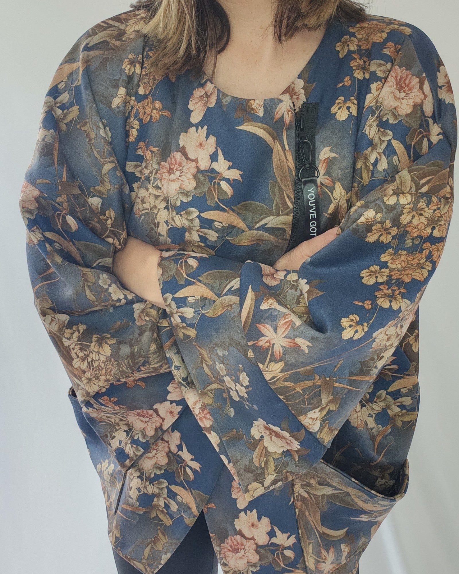 You've Got This! Floral Kimono Jacket for maternity, breastfeeding (nursing), and pumping.