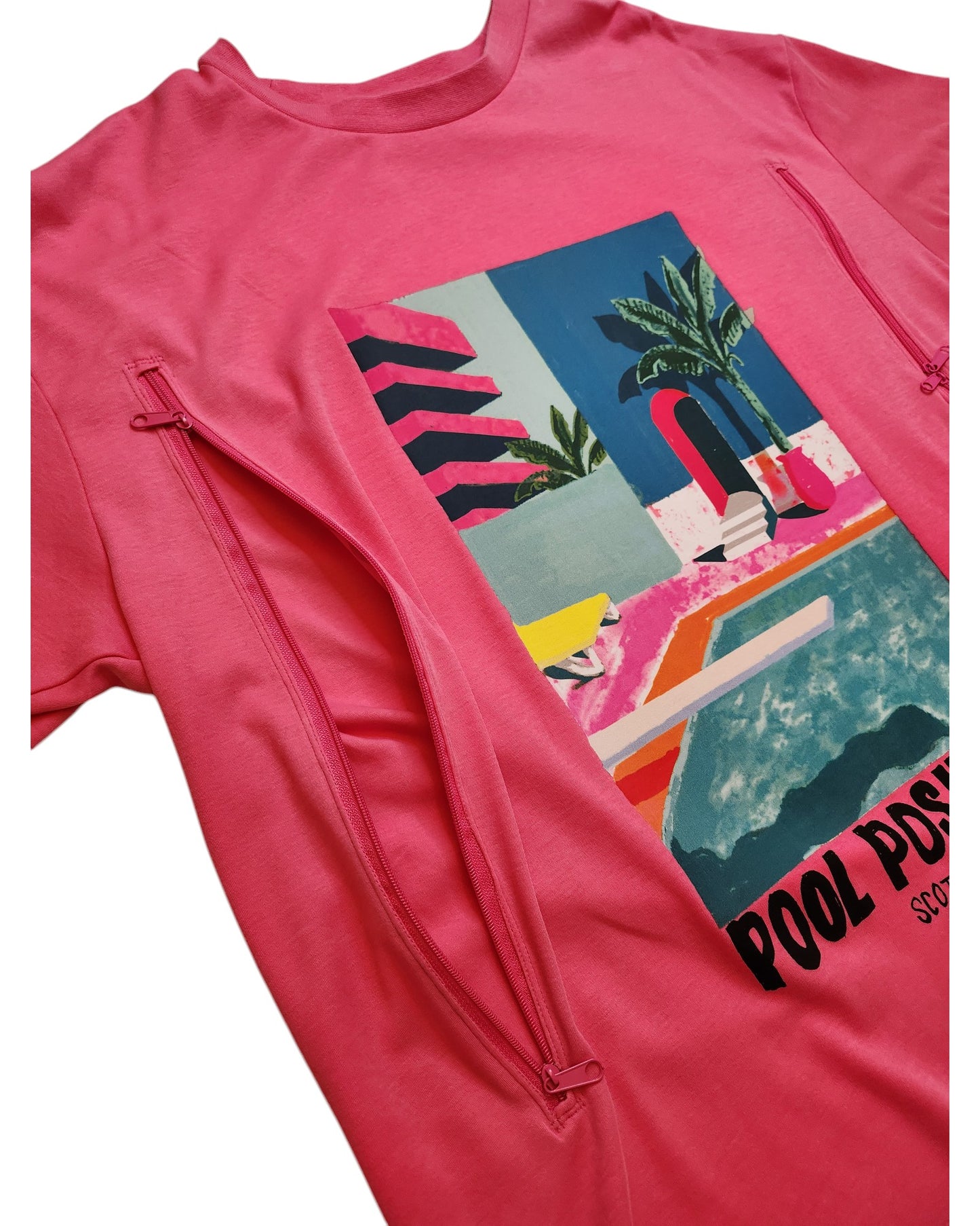 Upcycled Breastfeeding Pool t-shirt M
