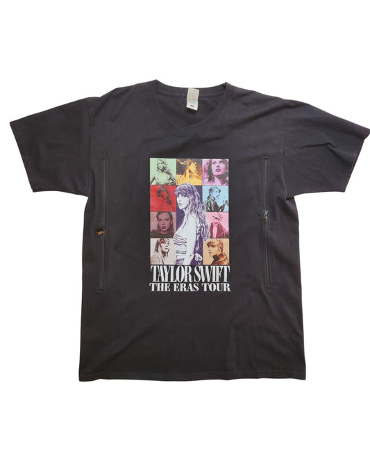 Upcycled Breastfeeding Taylor Swift Tour t-shirt M