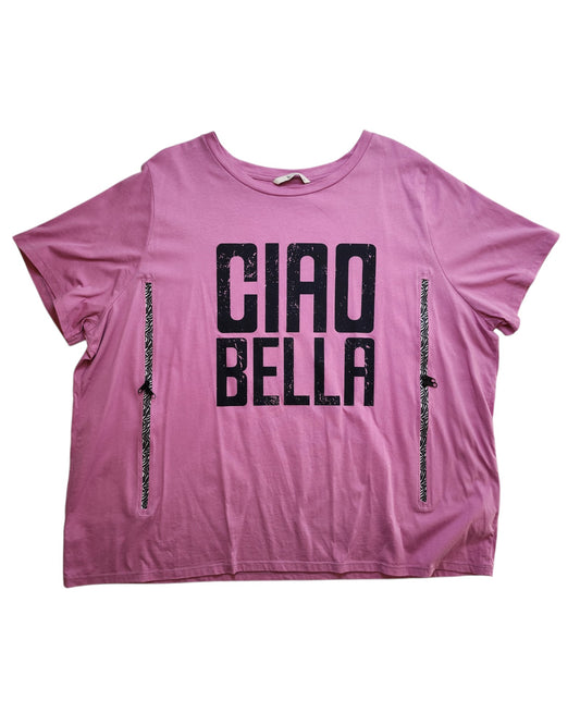 Upcycled Breastfeeding Ciao Bella t-shirt UK24