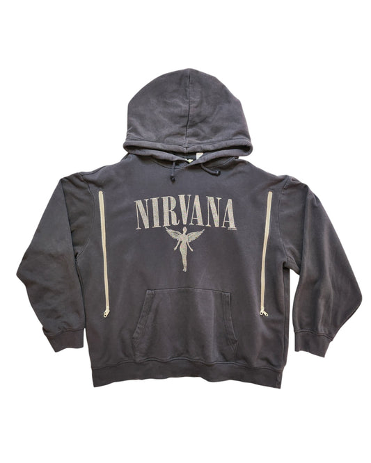 Upcycled Breastfeeding (Nursing) & Pumping Nirvana Hoodie L