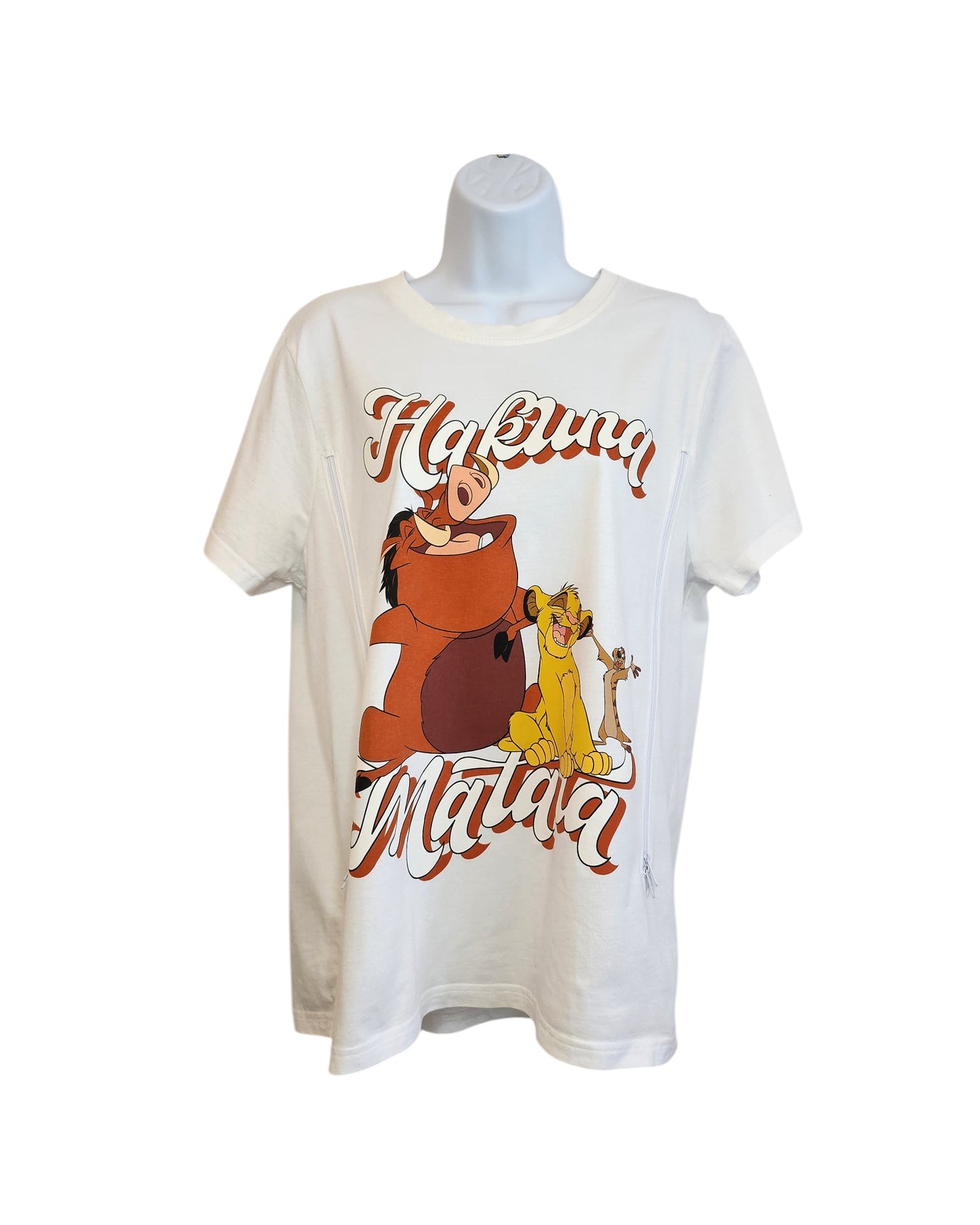 Upcycled Breastfeeding (Nursing) & Pumping Lion King t-shirt M