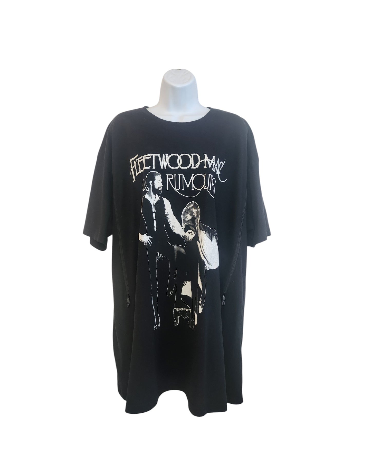 Upcycled Breastfeeding (Nursing) & Pumping Fleetwood Mac Rumours t-shirt 4XL