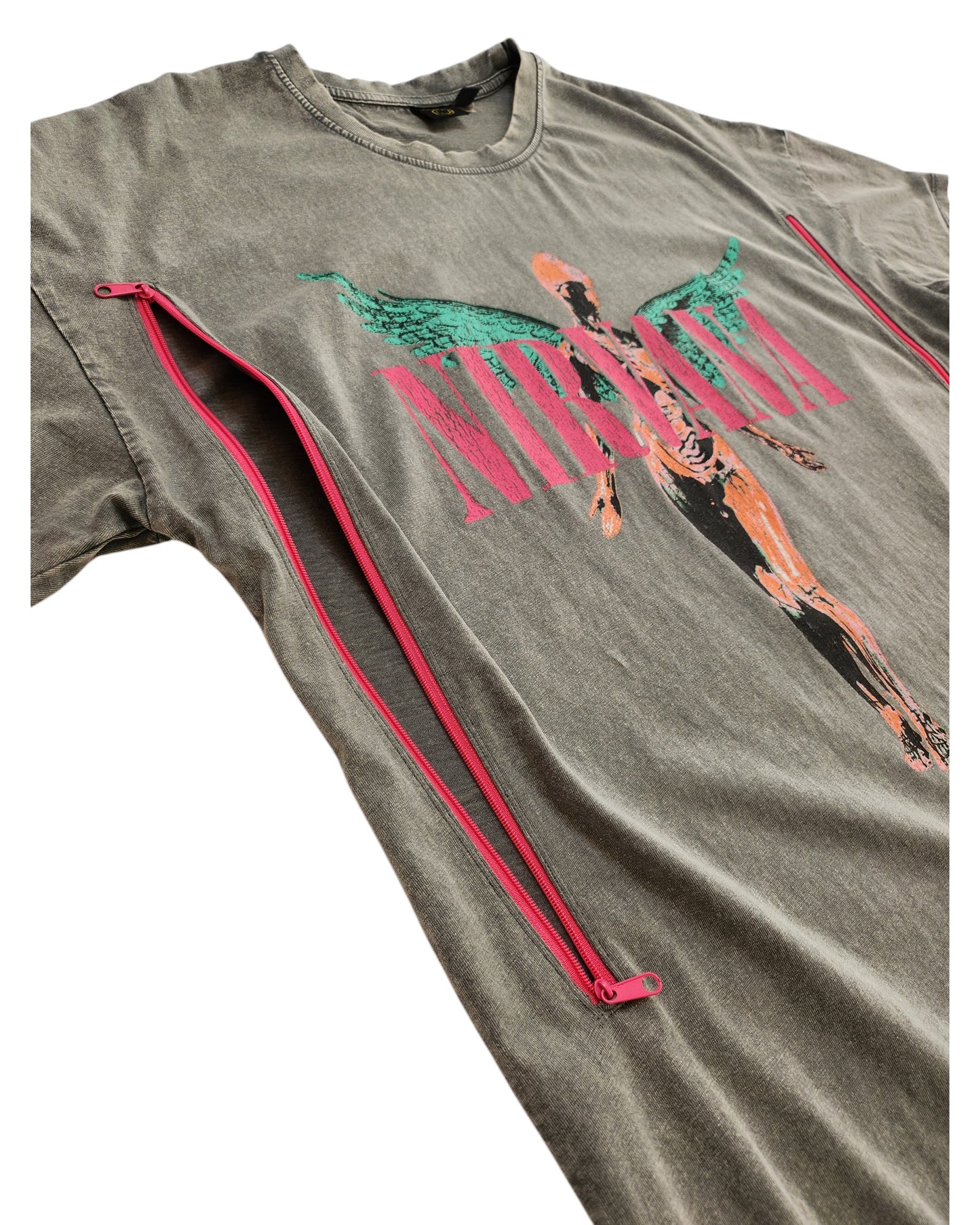 Upcycled Breastfeeding (Nursing) & Pumping Nirvana Band t-shirt dress S (UK10/12)