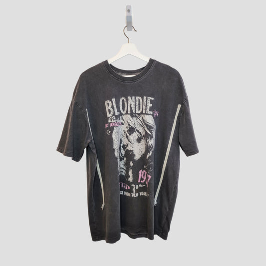 Upcycled Breastfeeding (Nursing) & Pumping Grey Blondie t-shirt UK14 (100288)