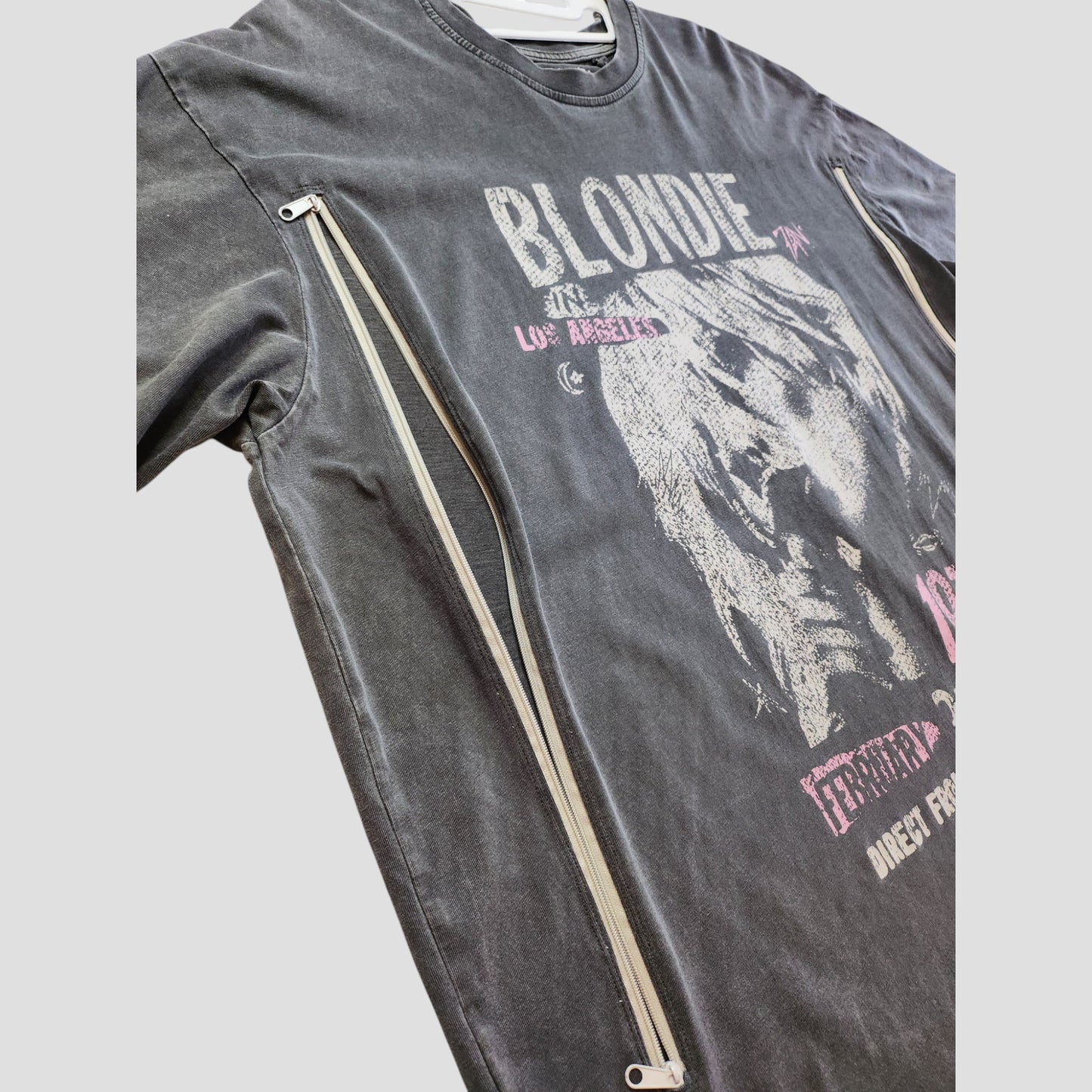 Upcycled Breastfeeding (Nursing) & Pumping Grey Blondie t-shirt UK14 (100288)