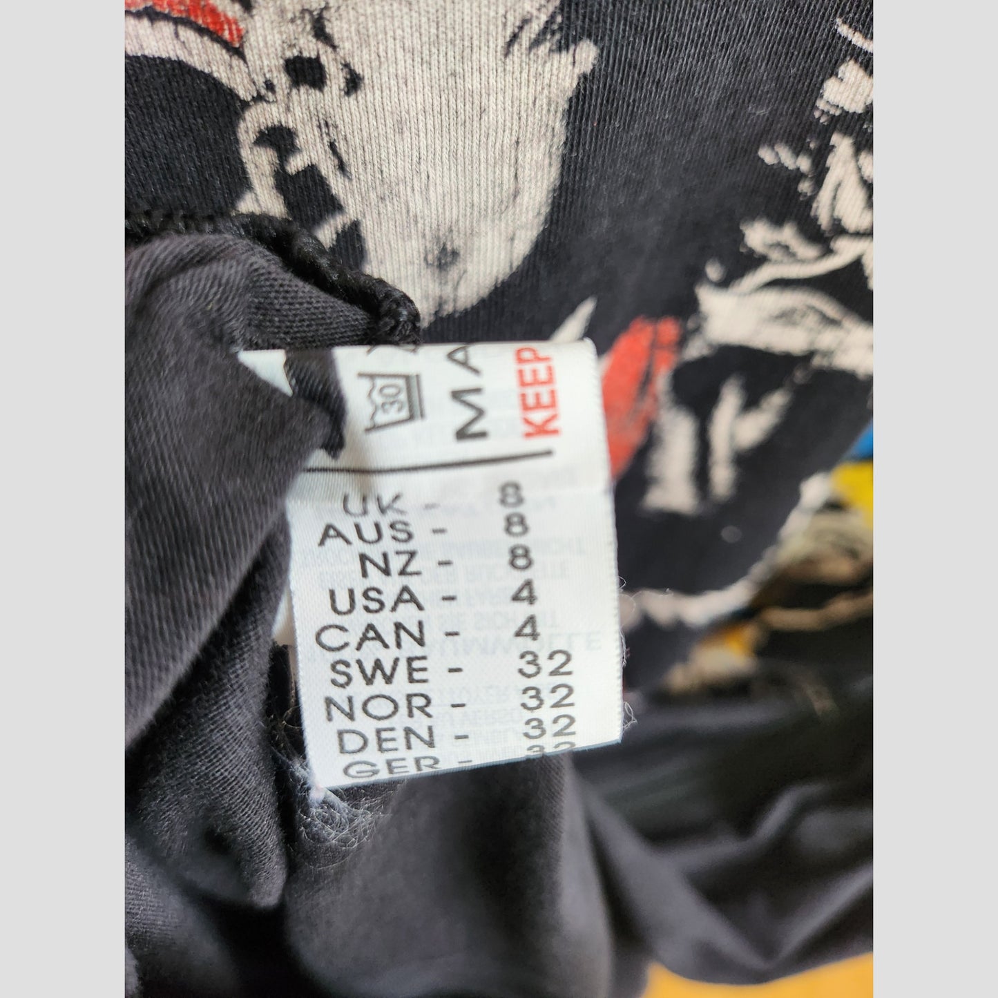 A Boohoo Upcycled Breastfeeding & Pumping Black The Rolling Stones Band t-shirt dress (UK8) features a white label and is made from eco-friendly materials.