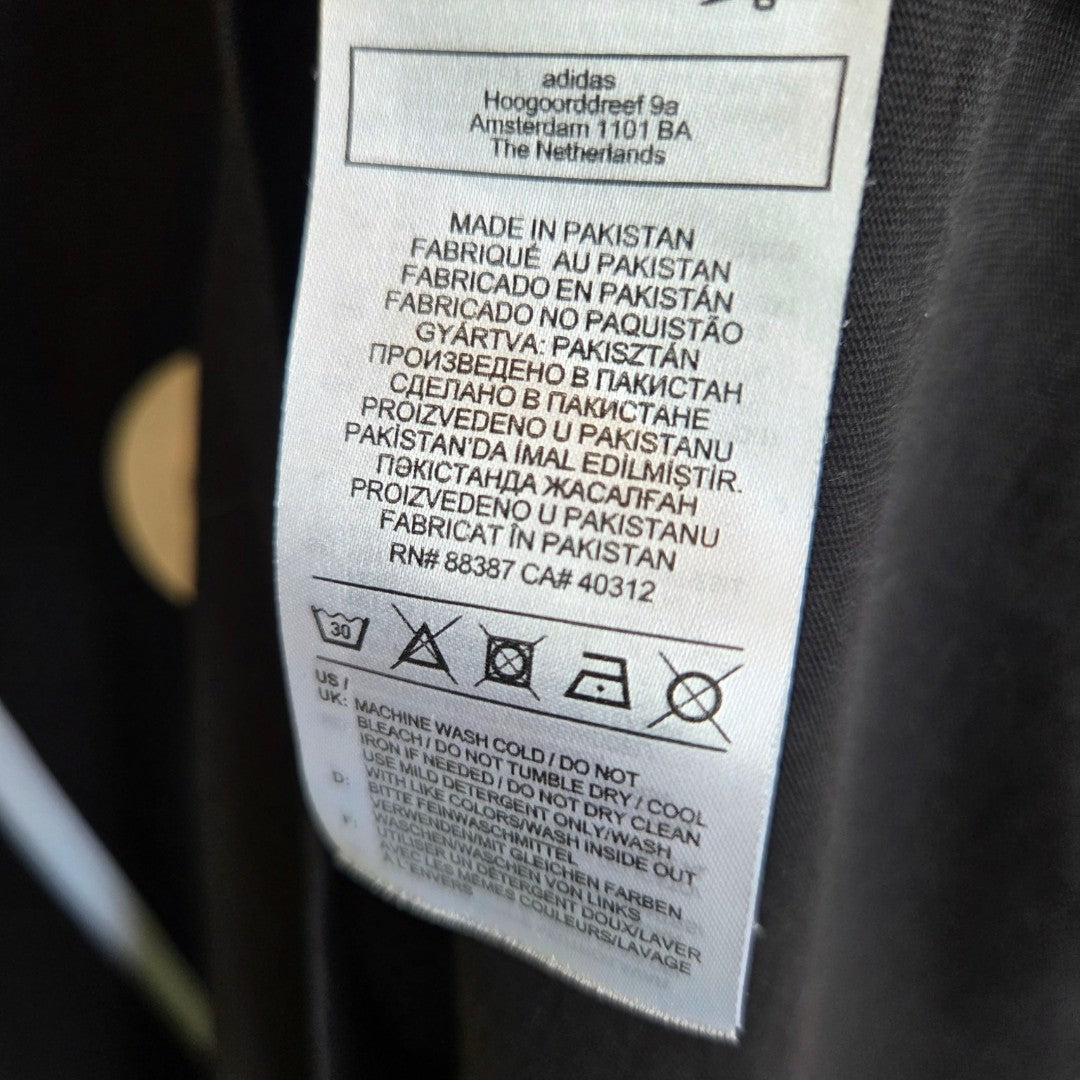 Upcycled Breastfeeding (Nursing) & Pumping Black/White Adidas t-shirt XL (100532)
