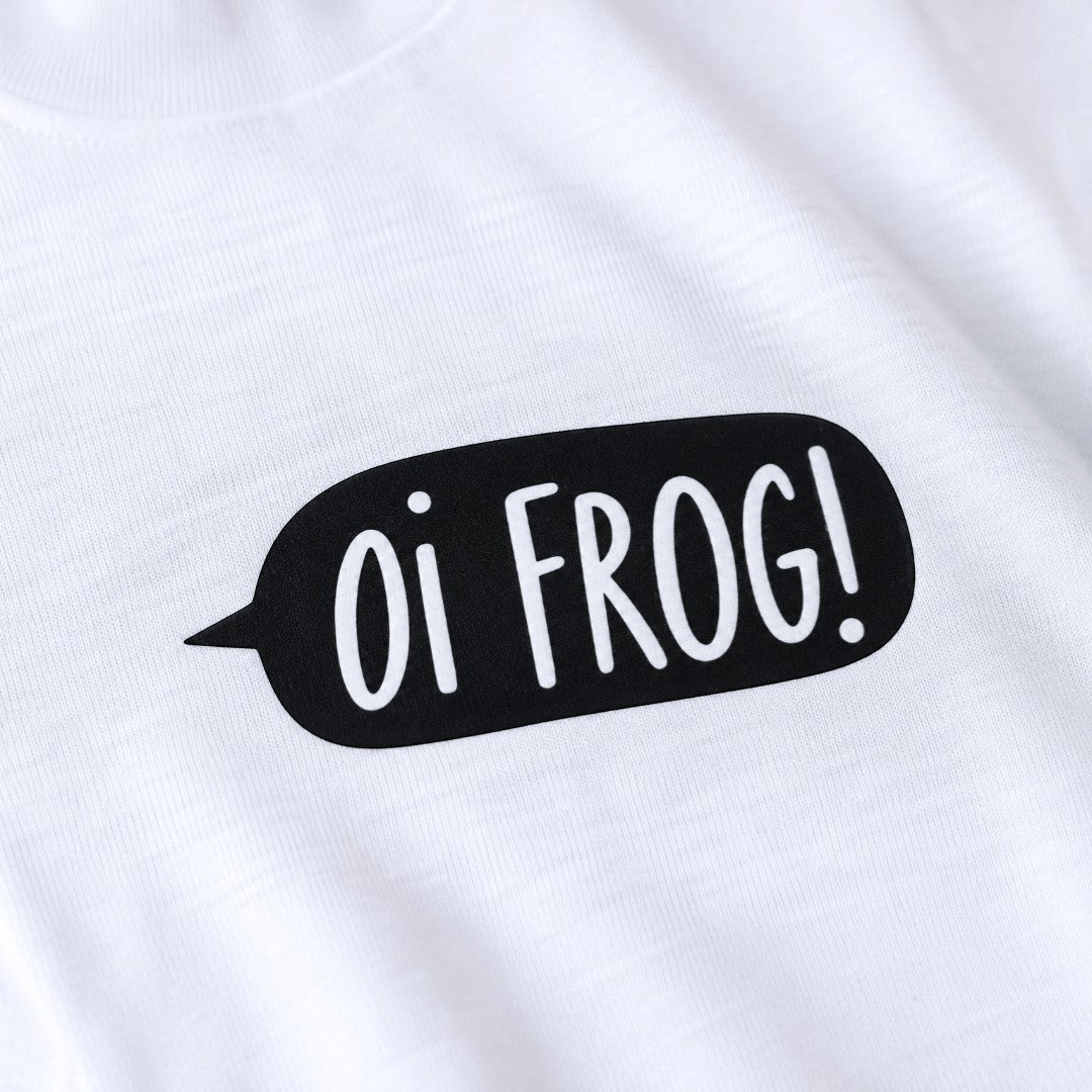 "Oi Frog!" Eco t-shirt with Breastfeeding (Nursing) and Pumping Access Zip