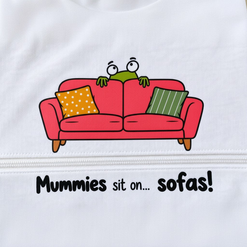 "Oi Frog!" Eco t-shirt with Breastfeeding (Nursing) and Pumping Access Zip