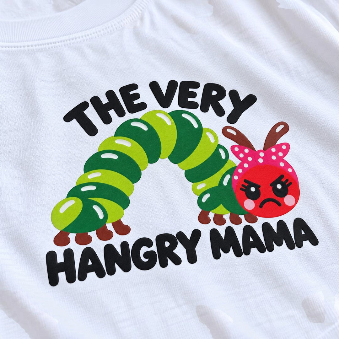"The Very Hangry Mama" Eco t-shirt with Breastfeeding (Nursing) and Pumping Access Zip